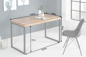 Schreibtisch ELEMENTS Braun - Massivholz - Holzart/Dekor - 118 x 77 x 60 cm