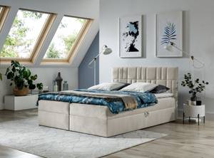 Boxspringbett TREZO 3 Beige - Breite: 126 cm