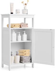 Badezimmerschrank Badschrank Weiß - Holzwerkstoff - 30 x 84 x 45 cm