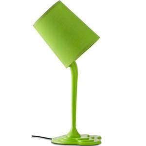 Tischlampe EKLES Grün - Kunststoff - Textil - 18 x 38 x 18 cm