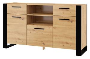 Kommode NUKA 155x45x87 Beige - Holzwerkstoff - Kunststoff - 155 x 87 x 45 cm