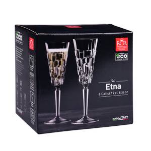 Flûte à champagne Etna  x6 Verre - 7 x 23 x 7 cm