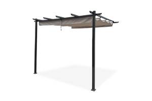 Pergola adossée MIRA Beige - Profondeur : 300 cm