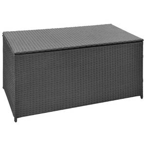 Garten-Aufbewahrungsbox Schwarz - Polyrattan - 50 x 60 x 120 cm