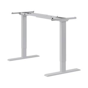 Elektrischer Tisch Homedesk Eco Melamin Grau - Breite: 150 cm - Silber