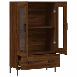 Highboard DE2729 Eiche Schwarzbraun Dekor