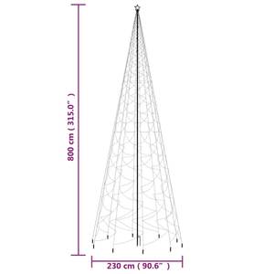 Weihnachtsbaum mit Erdspieß 3028356 Cremeweiß - 230 x 800 x 230 cm