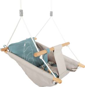 Babyschaukel „Seaside“ Grau - Holzwerkstoff - 45 x 34 x 70 cm