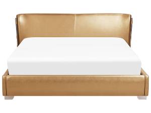 Doppelbett PARIS Breite: 215 cm - Echtleder