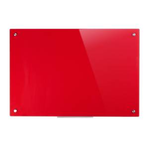 Tableau magnétique en verre Rouge