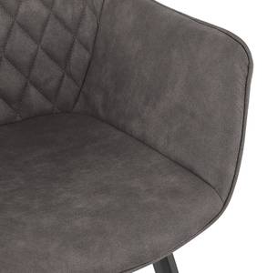 Fauteuil CHIGI Gris - Métal - 61 x 80 x 63 cm