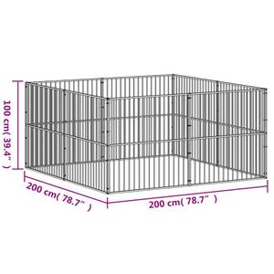 Hundelaufstall 3033213 200 x 200 cm