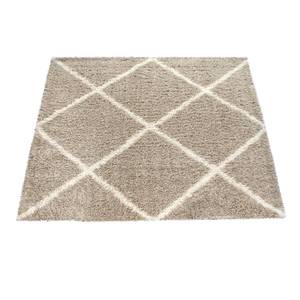 Hochflor-Teppich Kalmar 441 Beige - Cremeweiß - 120 x 120 cm