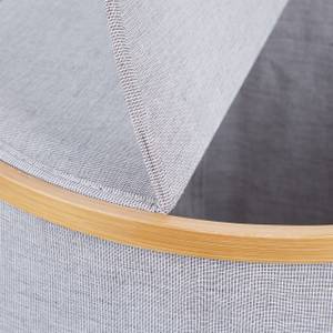 Runder Wäschekorb Stoff-Bambus-Mix Braun - Grau - Bambus - Textil - 45 x 60 x 45 cm