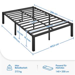 Bettgestell Double 141 x 43 x 201 cm