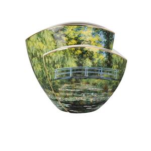 Vase Monet Japanische Brücke Grün - Porzellan - 17 x 29 x 33 cm