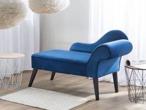 Chaiselongue BIARRITZ Blau - Marineblau - Armlehne davorstehend links - Ecke davorstehend rechts