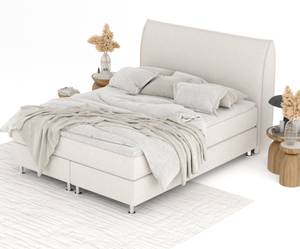 Boxspringbett Chermin Beige - Breite: 200 cm