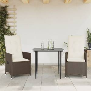 Gartensessel 2er Set D9099 Eiche Dunkel - 2er Set