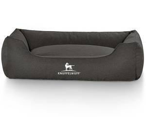 Hundebett Crispino mit Handwebcharakter Schwarz - 63 x 85 cm