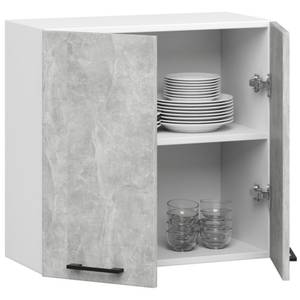 Meuble de Cuisine haut OLIWIA 60 Gris minéral - Blanc