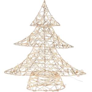 Weihnachtsdeko, Weihnachtsbaum LED Gold - Kunststoff - 10 x 40 x 40 cm