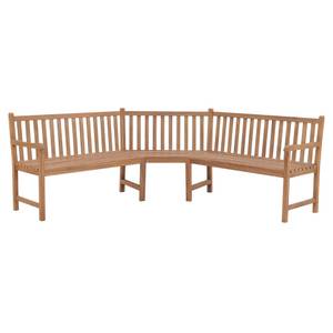 Banc d'angle 316625 Marron - Bois massif - Bois/Imitation - 185 x 90 x 185 cm