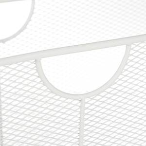 Porte-revue métal blanc Blanc - Métal - 39 x 27 x 17 cm