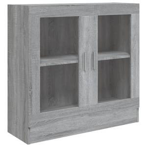 Vitrinenschrank 3005130-1 Eiche Grau Dekor - Höhe: 80 cm