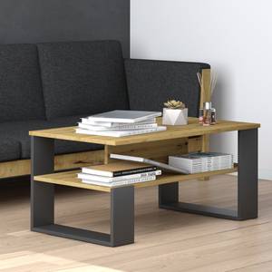 Table basse Nemo 36594 Marron - Gris - Bois manufacturé - 90 x 40 x 50 cm