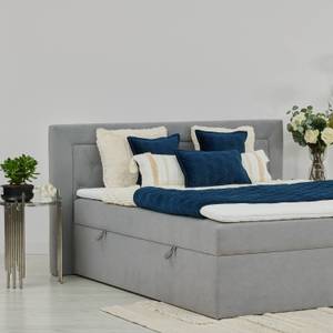 Boxspringbett Allure Pocket und Visco Grau - Breite: 200 cm