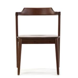 Pack 2 chaises Venus, Couleur Noyer Marron - Bois manufacturé - Bois massif - 58 x 76 x 58 cm