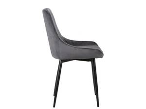 Chaise gondole MASURIE Anthracite - Lot de 6