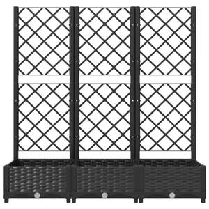 Jardinière de jardin 3012791-1 Noir - 40 x 121 x 120 cm