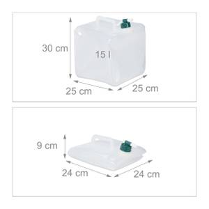 Quadratische Faltkanister im 4er Set 25 x 30 x 25 cm