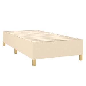 Cadre de lit 3016026-4 Marron - Blanc crème - Largeur : 90 cm