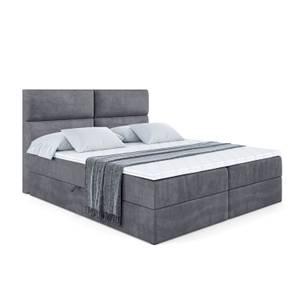 Boxspringbett BOXI3 Steingrau - Breite: 160 cm - H3