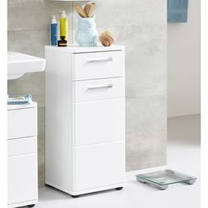 Armoire de toilette Monte Blanc - En partie en bois massif - 37 x 87 x 34 cm