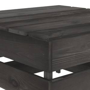 Garten-Lounge-Set Grau - Massivholz - Holzart/Dekor - 70 x 66 x 69 cm