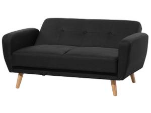 2-Sitzer Sofa FLORLI Schwarz - Eiche Hell