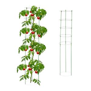 Support plantes grimpantes lot de 2 Vert - Métal - Matière plastique - 28 x 150 x 28 cm