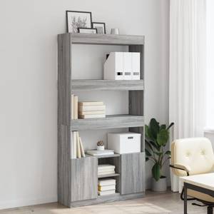 Highboard DE9586 Grau - Holzwerkstoff - 33 x 180 x 92 cm