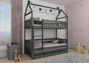 Lit cabane IGA HB005 Gris