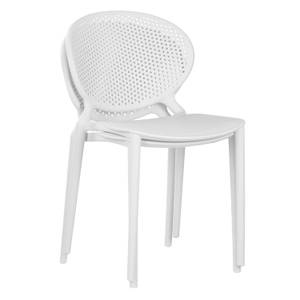 Chaise de jardin lot de 4 2471 Blanc