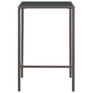 Garten-Bar-Set (3-teilig) 3012236-1 Braun - 70 x 70 cm - Anzahl Teile im Set: 3