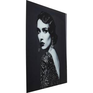 Bild Glas Beauty Lady Schwarz - Glas - 120 x 150 x 1 cm