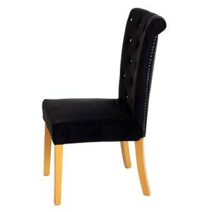 Chaise salle à manger D22 (lot de 2) Noir - Doré