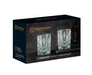 Whiskybecher Noblesse Fresh 4er Set Grün - Weiß