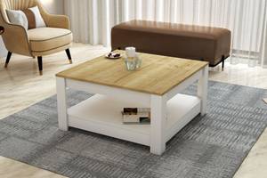 Athena Couchtisch Braun - Holzwerkstoff - 89 x 46 x 89 cm