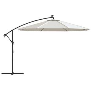 Parasol en porte-à-faux 3007815 Blanc crème